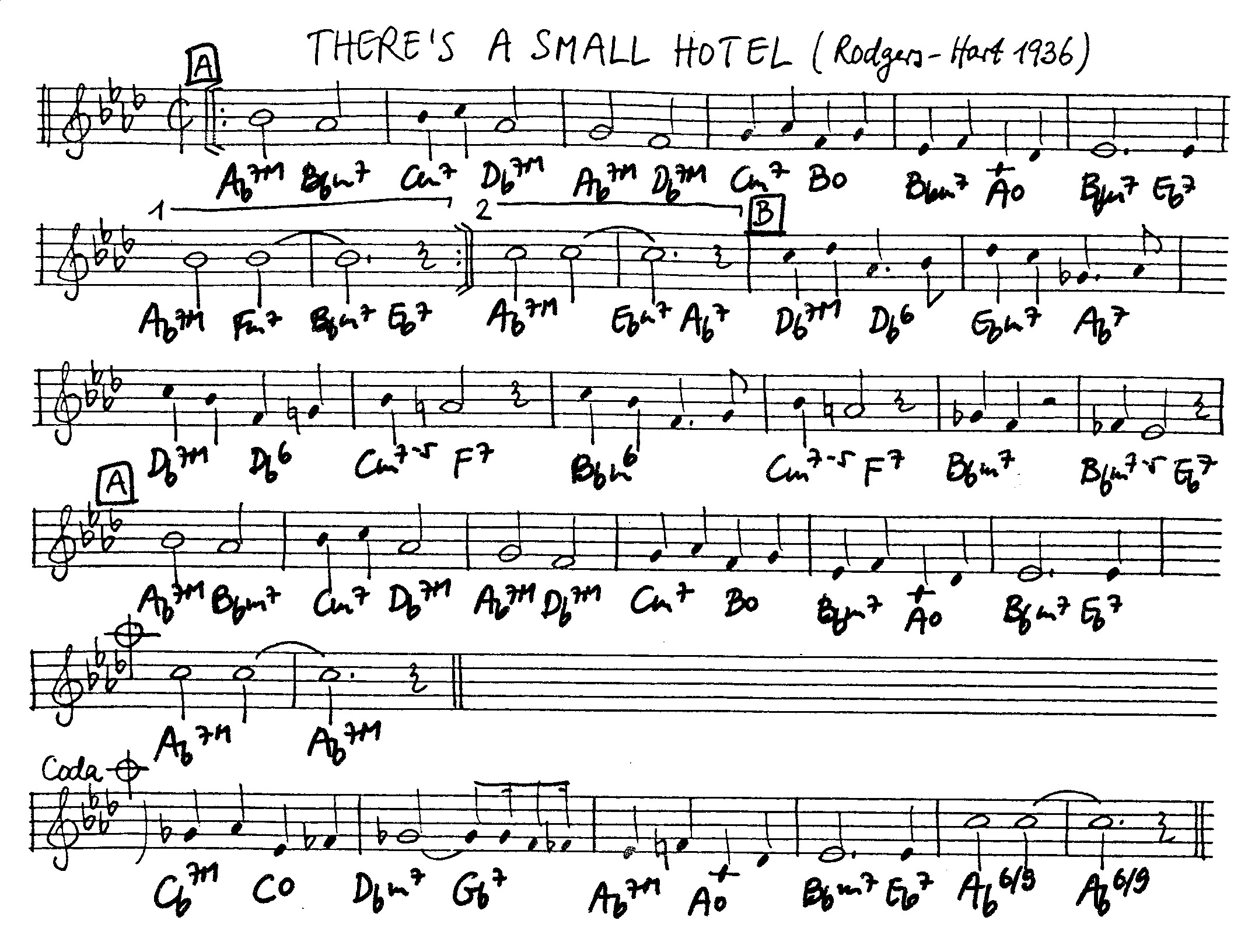 there's a small hotel leadsheet – book us for your next 20s or gatsby event